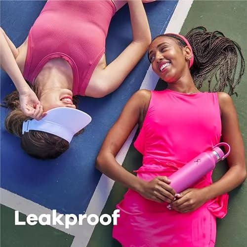 Hydro Flask Water Bottle - Insulated Stainless Steel - Non Spill, Leakproof in 21 Oz Reef Pink thumbnail 5