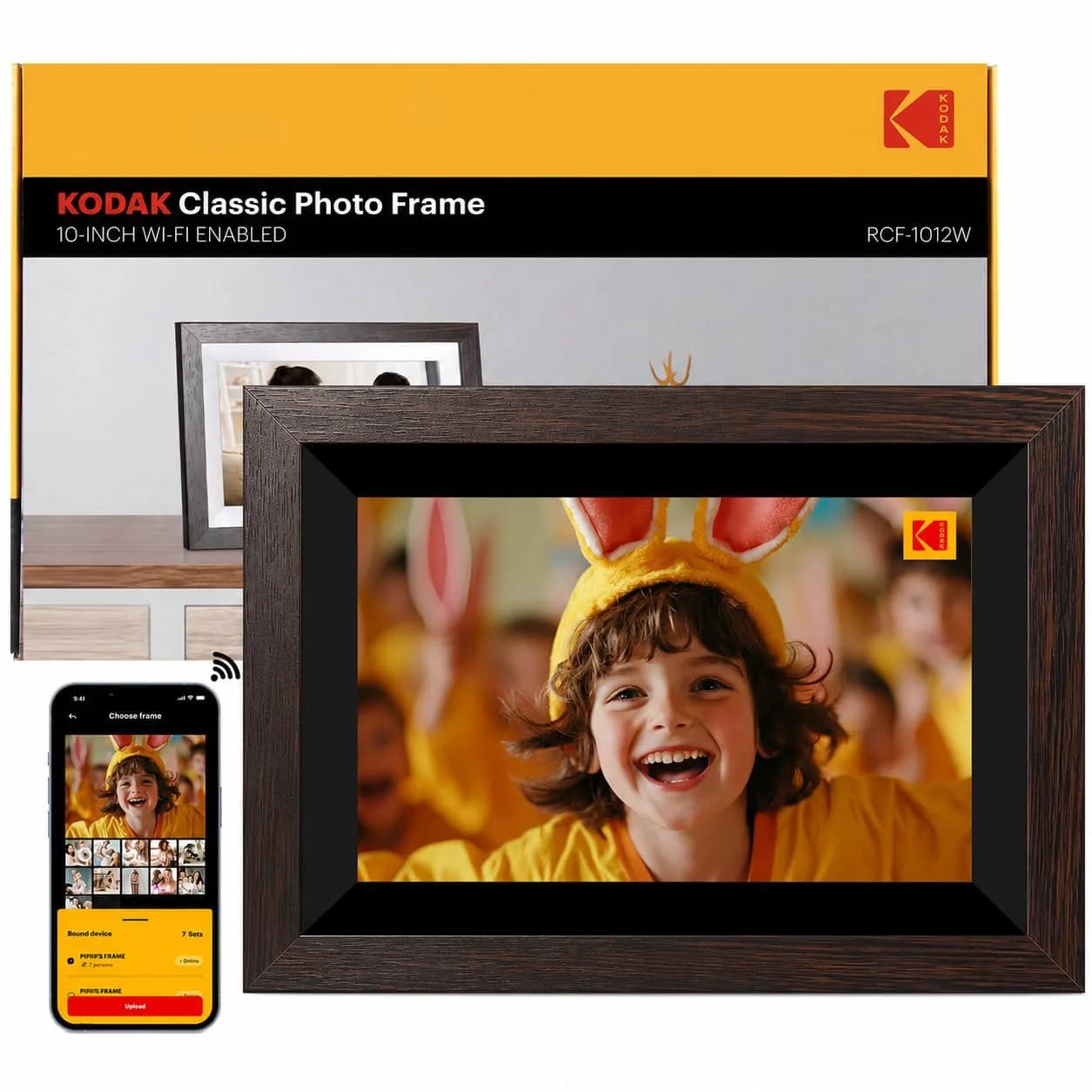 KODAK 10.1 Inch WiFi Digital Picture Frame with 32GB Storage, 1280x800 IPS Touch Screen | Share Moments Instantly - main product image