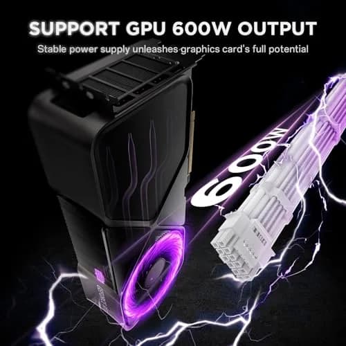 AsiaHorse 12VHPWR PSU Extension Cable Kit for RTX 50/40 Series, 16AWG Pcie 5.0 Cable Extension Kit, 30CM thumbnail 6