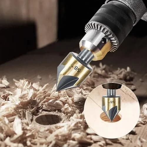 DKIBBITH Countersink Drill Bit Set 3/8" | Precise 82° High-Speed Steel Bits for Wood, Metal & Plastic thumbnail 7