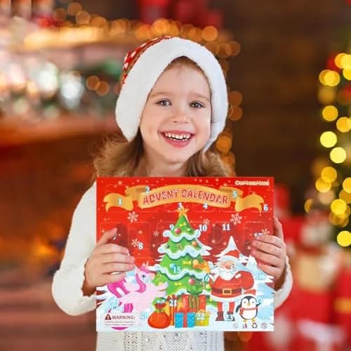 OuMuaMua Christmas Bracelets Advent Calendar 2026 | Kids & Adults Holiday Jewelry thumbnail 2