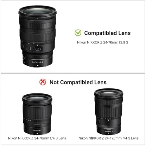 JJC HB-87 Reversible Lens Hood for Nikon NIKKOR Z 24-70mm f2.8 S Lens | 82mm Filter Compatible thumbnail 2