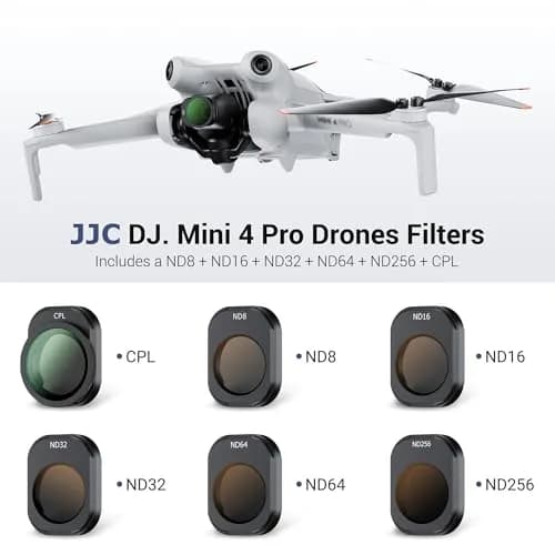 JJC Mini 4 Pro ND Filters 6 Pack Multi-Coated ND8/ND16/ND32/ND64/ND256/CPL Lightweight Aluminum thumbnail 2