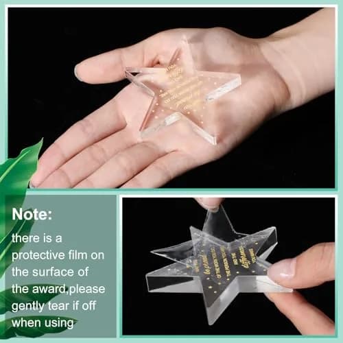 Huquary Employee Appreciation Awards Acrylic 24 Pcs | Motivational Coworker Gifts (Pentagram, 2.36 inches) thumbnail 3