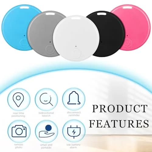 Konohan Smart Item Finder 5-Pack Macaron Color | Bluetooth Tracker for Keys, Wallets, Luggage thumbnail 2