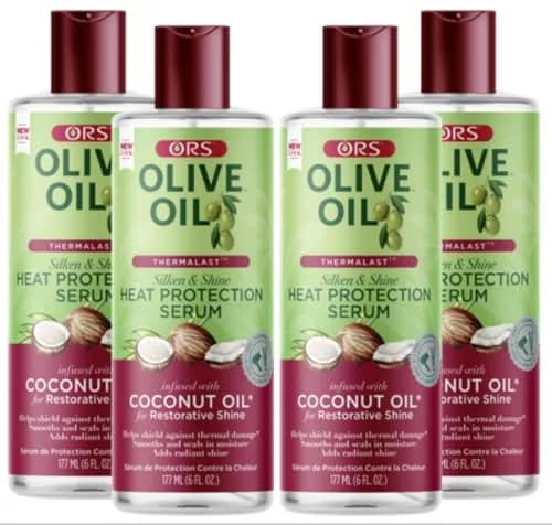 ORS Olive Oil Heat Protection Serum, 6 Oz (Pack of 4) | Restorative Shine & Heat Shield thumbnail 1