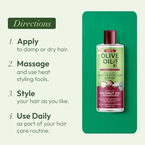 ORS Olive Oil Heat Protection Serum, 6 Oz (Pack of 4) | Restorative Shine & Heat Shield thumbnail 6
