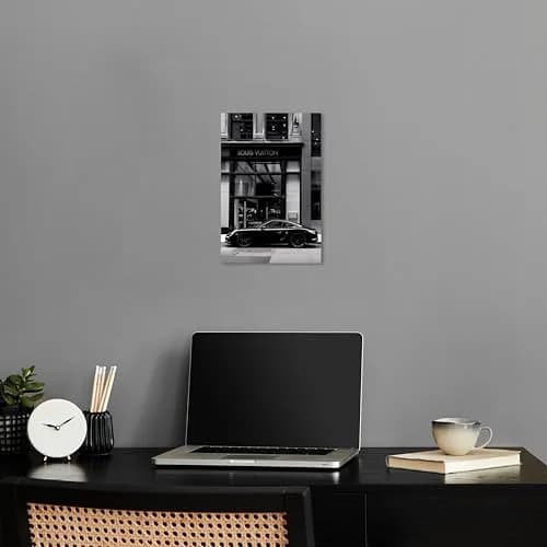NotoriArt Black Wall Art 15"L x 10"W | Gallery Wrapped Canvas for Modern Home Decor thumbnail 2