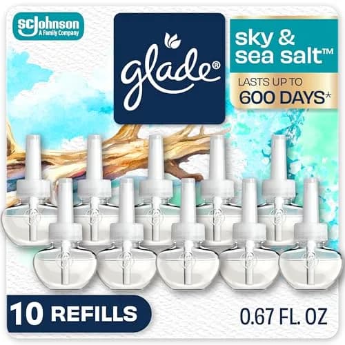 Glade PlugIns Refills Air Freshener Sky & Sea Salt 6.7 Fl Oz (199 ml) | Scented Oil with Essential Oils thumbnail 1