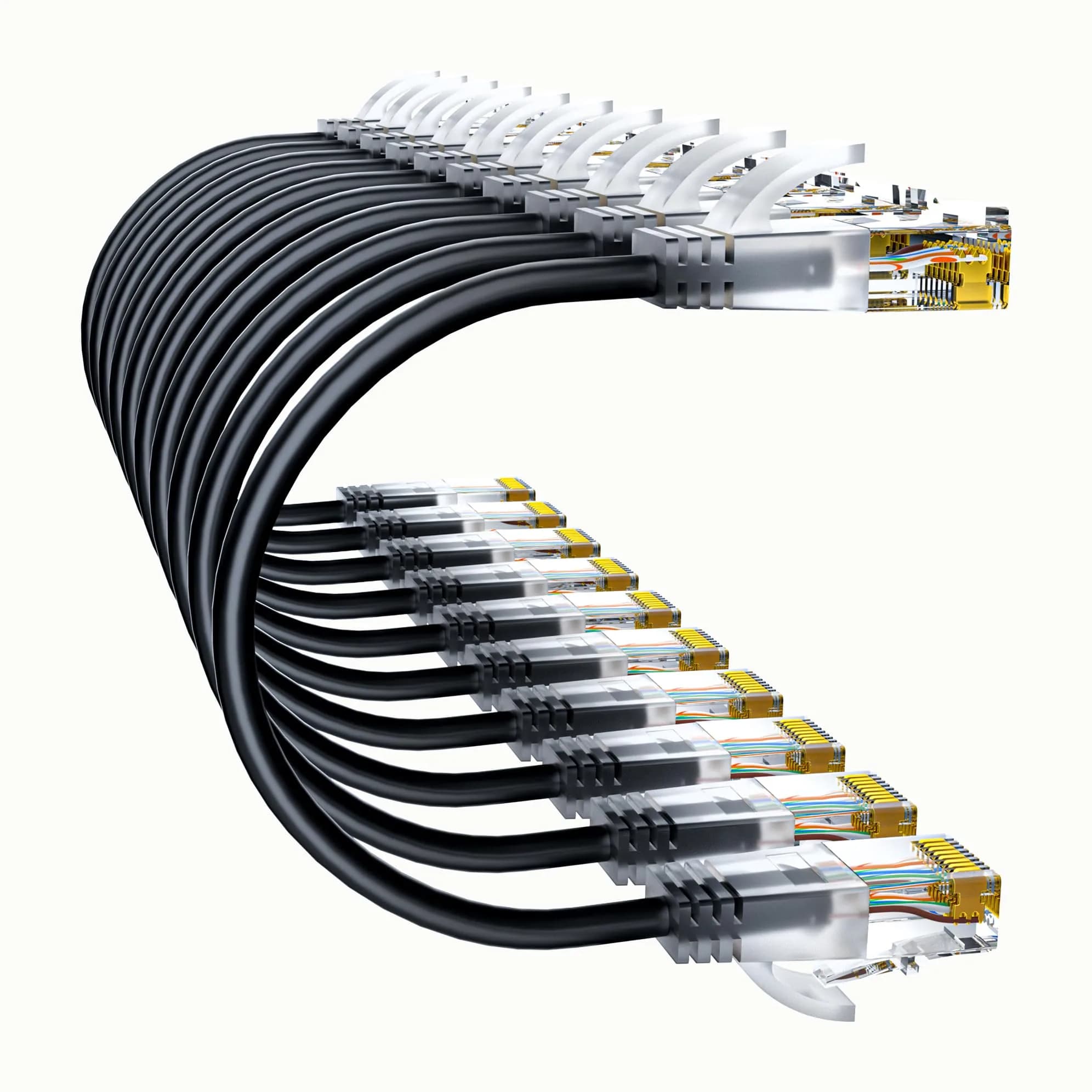 10Gsupxsel Cat6a Patch Cable 0.5ft | Slim, Pure Copper, 550MHz, Space-Saving (110 characters) - main product image
