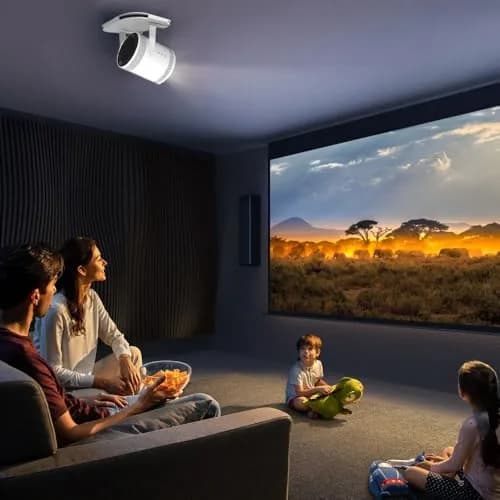 Chanvoo Drill-Free Wall Mount for Samsung Freestyle Projector & Freestyle 2 Accessories | White Steel Mount Shelf thumbnail 5