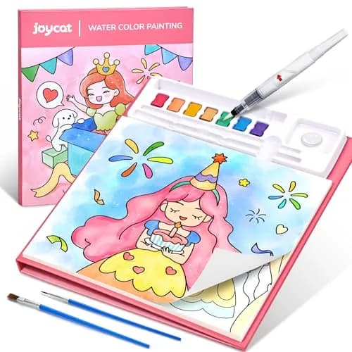 JoyCat Paint with Water Coloring Books for Toddlers (Party Style) | 20 Pages, Mess-Free Watercolor Art Activity thumbnail 1