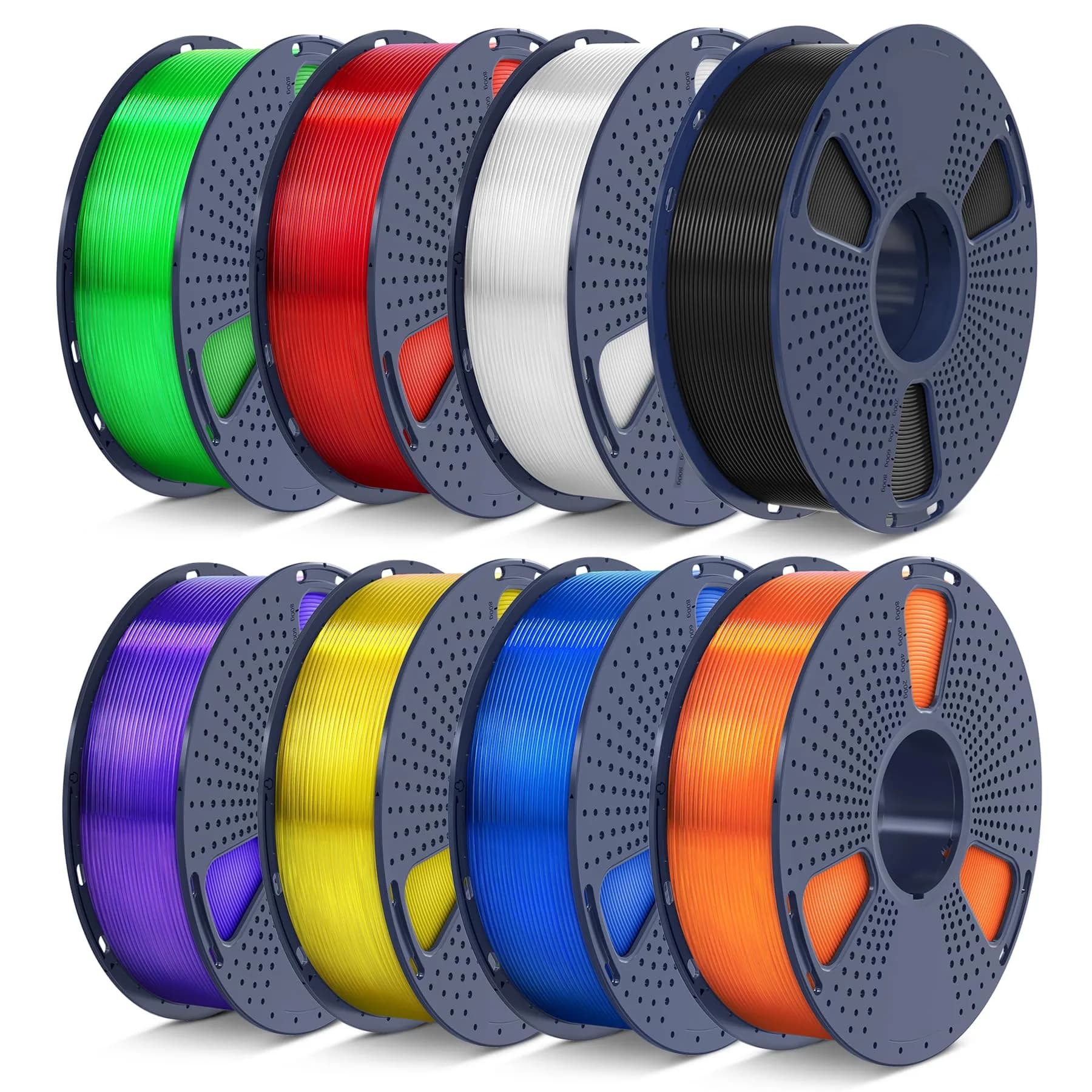 SUNLU 250g PLA Filament Bundle 1.75mm | Multicolor 3D Printer Filament for Small Prints — Clear