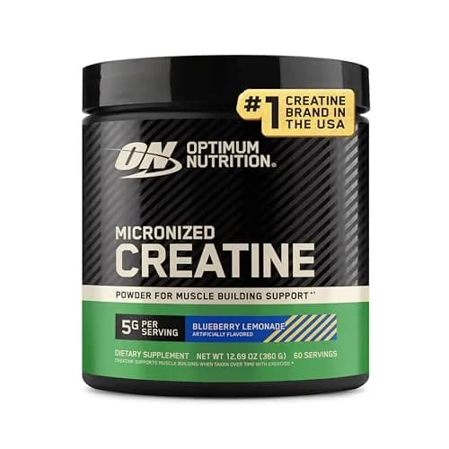 Optimum Nutrition Micronized Creatine Monohydrate Powder Blueberry Lemonade 12 Oz (340 g) | Supports Muscle Strength & Power thumbnail 1