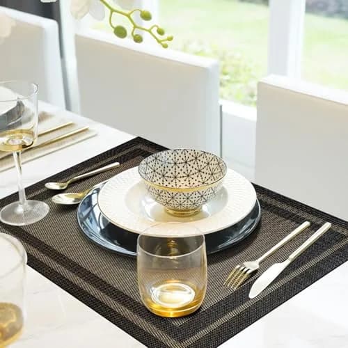 Aofmee Placemats Set of 6 | Washable PVC, Heat Resistant, Non-Slip, Stain Resistant thumbnail 7
