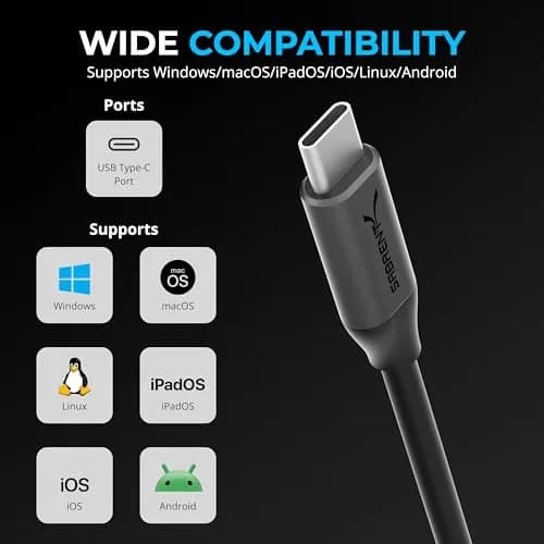 Sabrent USB-C to 3.5mm Audio Adapter, 24-bit/96kHz, Stereo Out & Mono Mic In, For Windows, macOS, Linux, Aluminum, Plug and Play thumbnail 4