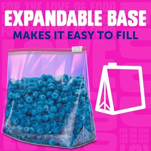 Ziploc Gallon Food Storage Slider Bags, Durable, 18 Count | Reusable, BPA-Free, Secure Seal for Fresh Food thumbnail 6