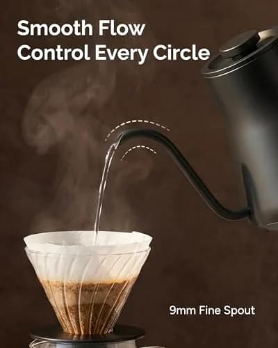 intasting Gooseneck Electric Kettle with ±1℉ Temp Control 0.9L | Precision Pour-Over & Hot Water thumbnail 3