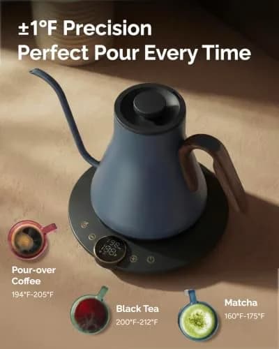 intasting Gooseneck Electric Kettle with ±1℉ Temperature Control 0.9 Liter thumbnail 3
