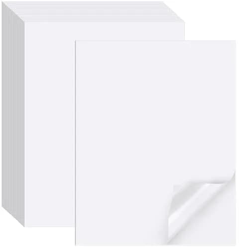 Joyberg Printable Sticker Paper 150 Sheets 8.5" x 11" | Matte Full Sheet Labels for Inkjet & Laser Printers thumbnail 1