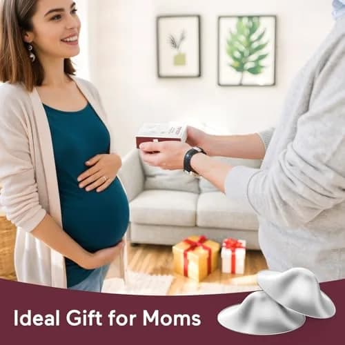 Momcozy 999 Silver Nursing Cups XL Size | Hole-Free Design for Breastfeeding Essentials thumbnail 7