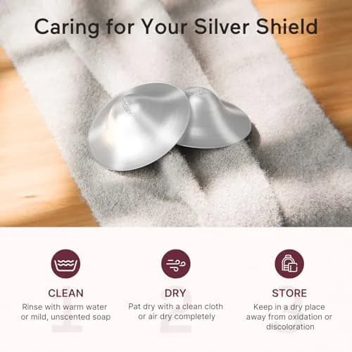 Momcozy 999 Silver Nursing Cups XL Size | Hole-Free Design for Breastfeeding Essentials thumbnail 8