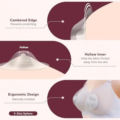 Momcozy 999 Silver Nursing Cups XL Size | Hole-Free Design for Breastfeeding Essentials thumbnail 2