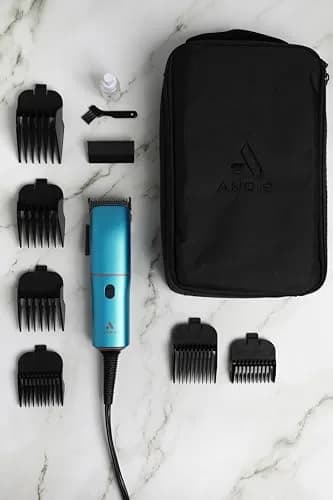 Andis Easy Clip Adjustable Blade Corded Dog Clipper 11-Pc Kit, Blue | Powerful Rotary Motor & Titanium-Coated Blades thumbnail 7