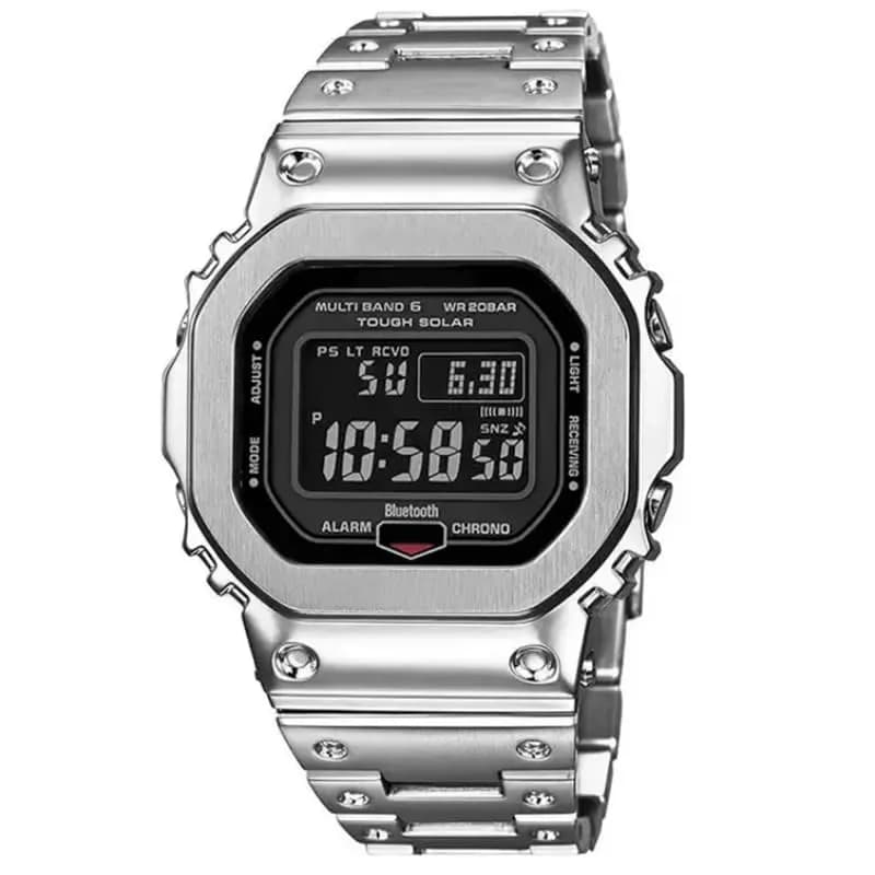 BMT DW5600 Case Band Mod Kit | Stainless Steel Bezel Strap for Casio G-shock (Silver) thumbnail 10
