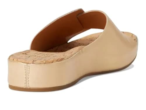 KORK-EASE Women's Mesa Gold 8 M | Stylish Leather Slide Sandal for Women in India thumbnail 7