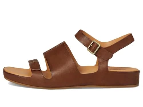 KORK-EASE Women's Mona Brown 10 M | Casual Flat Sandal with Leather Upper & Cushioned Footbed thumbnail 6