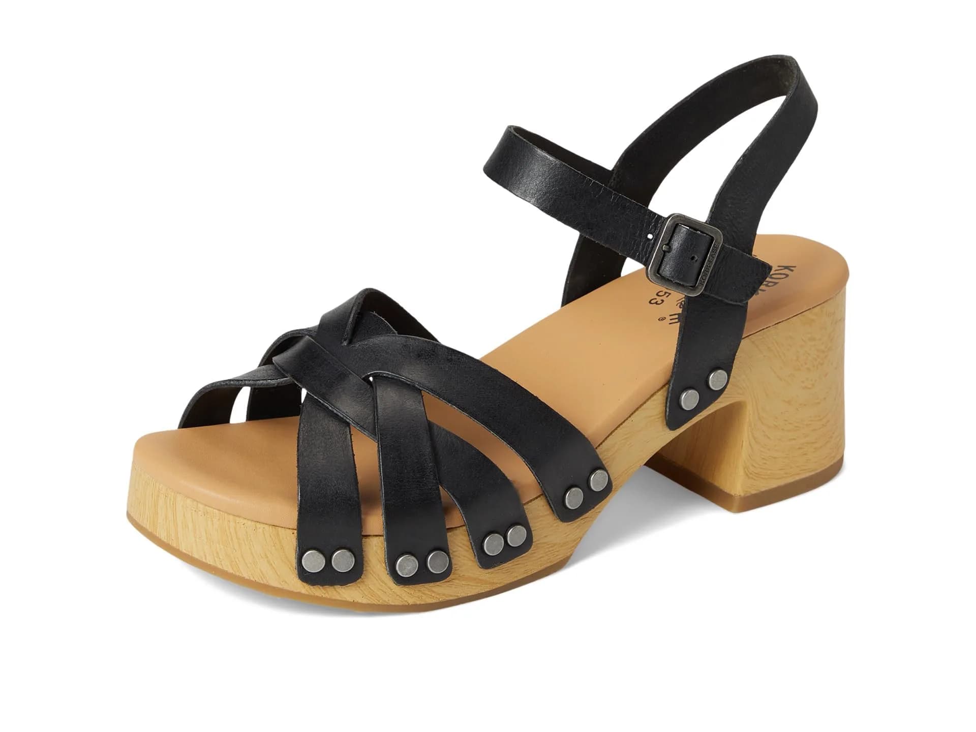 KORK-EASE Ester Black Women's Platform Heel 7 M | Retro Summer Sandal thumbnail 7