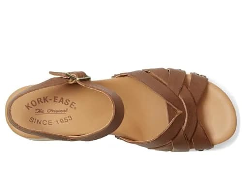KORK-EASE Women's Ester Brown Terra 11 M | Retro Platform Sandal for Casual & Summer Wear thumbnail 2