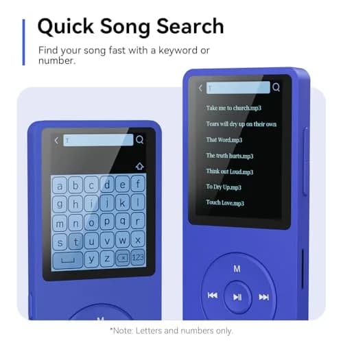 AGPTEK A02 MP3 Player 32GB (1.8 inch Screen, Bluetooth 5.3) | Portable Music Player with Speaker & FM Radio thumbnail 4