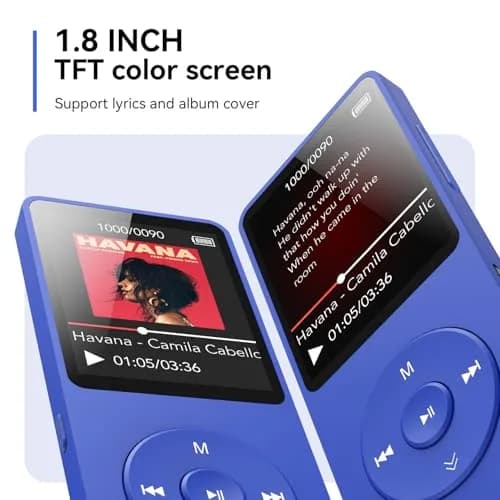 AGPTEK A02 MP3 Player 32GB (1.8 inch Screen, Bluetooth 5.3) | Portable Music Player with Speaker & FM Radio thumbnail 7
