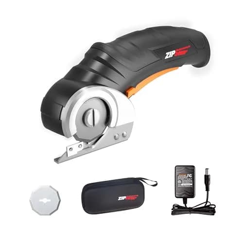 WORX Cordless Electric Fabric & Cardboard Cutting Scissors, 4V ZipSnip with 2 Blades & Case | Cuts up to 1/4" Thick Materials thumbnail 1