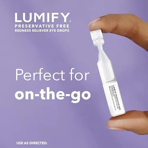LUMIFY Preservative Free Eye Drops Redness Relief, Sensitive Eyes, 20 Single-Use Vials | Gentle & Effective Redness Relief thumbnail 9
