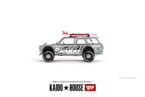 Mini GT Models Datsun Kaido 510 Wagon 4x4 Offroad V1 1/64 Scale Diecast Model Car | Authentic JDM Style Collector's Item thumbnail 4