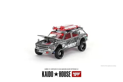Mini GT Models Datsun Kaido 510 Wagon 4x4 Offroad V1 1/64 Scale Diecast Model Car | Authentic JDM Style Collector's Item thumbnail 2