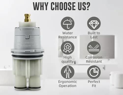 Sxtrrdnary RP46074 Compatible with Delta 13/14 Series Bath Tub Shower Valve | Universal Cartridge Repair thumbnail 6