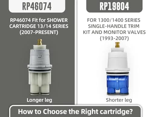 Sxtrrdnary RP46074 Compatible with Delta 13/14 Series Bath Tub Shower Valve | Universal Cartridge Repair thumbnail 3