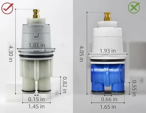 Sxtrrdnary RP46074 Compatible with Delta 13/14 Series Bath Tub Shower Valve | Universal Cartridge Repair thumbnail 4