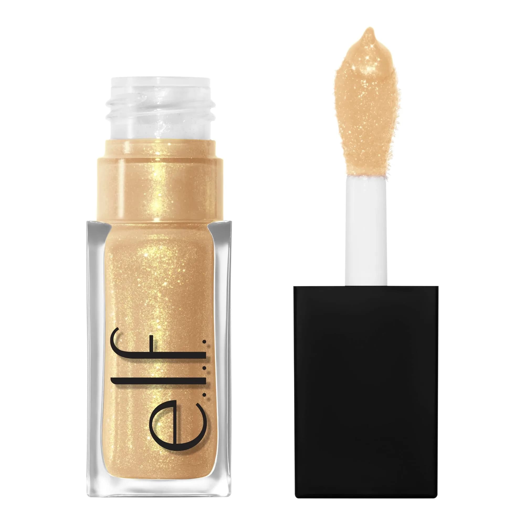 e.l.f. Glow Reviver Lip Oil Crystal Baller | Hydrating Glossy Sheer Pop of Color — Citrine Gleam
