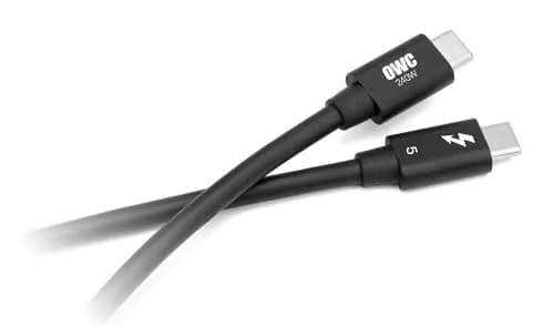 OWC Thunderbolt 5 (USB-C) Cable 0.8M (240W) | 80Gb/s Data Transfer thumbnail 1