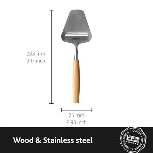 BOSKA Amigo Cheese Slicer with Beech Wood Handle & Stainless Steel Blade | 25.5 cm (9.84 inches) thumbnail 3
