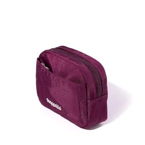 Baggallini Mini Cosmetic Pocket - Lightweight 4.9"W x 3.5"H x 1.5"D Makeup Bag | Mulberry thumbnail 5