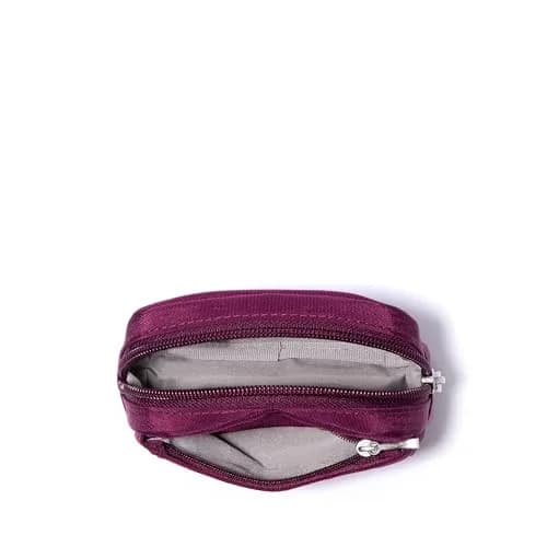 Baggallini Mini Cosmetic Pocket - Lightweight 4.9"W x 3.5"H x 1.5"D Makeup Bag | Mulberry thumbnail 8