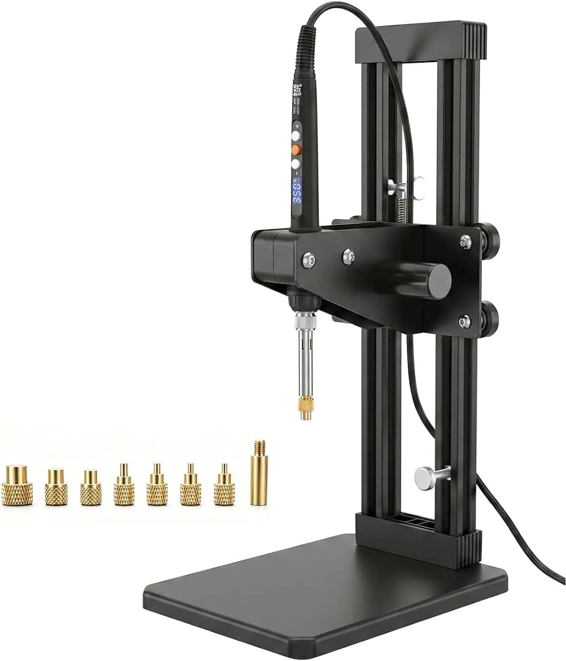 3DZWMAN Vertical Heat Set Insert Tool with 110V/220V Soldering Iron | M2-M8 Brass Inserts for 3D Printing — ZW12H