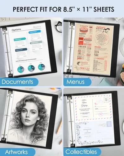 KTRIO Sheet Protectors 8.5 x 11 Inch, 750 Pack | Clear Polypropylene, Top Loading, PVC-Free, Acid-Free thumbnail 6