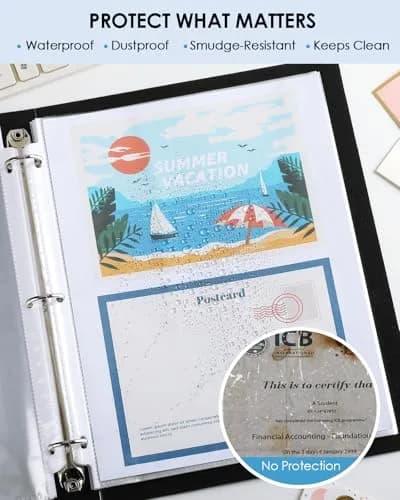 KTRIO Sheet Protectors 8.5 x 11 Inch, 750 Pack | Clear Polypropylene, Top Loading, PVC-Free, Acid-Free thumbnail 3